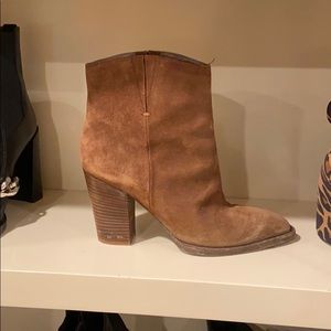 vince suede booties